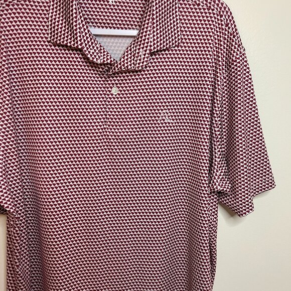 Rhoback Polo Shirt Mens XL Palmetto South Carolina Performance Golf Burgundy - Picture 3 of 7